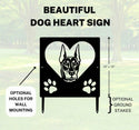 Doberman #2 Name Sign or Heart Memorial Wall or Yard Plaque The Metal Peddler