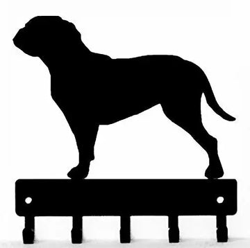 Dogue-De-Bordeaux Key Rack/ Leash Hanger with 5 hooks