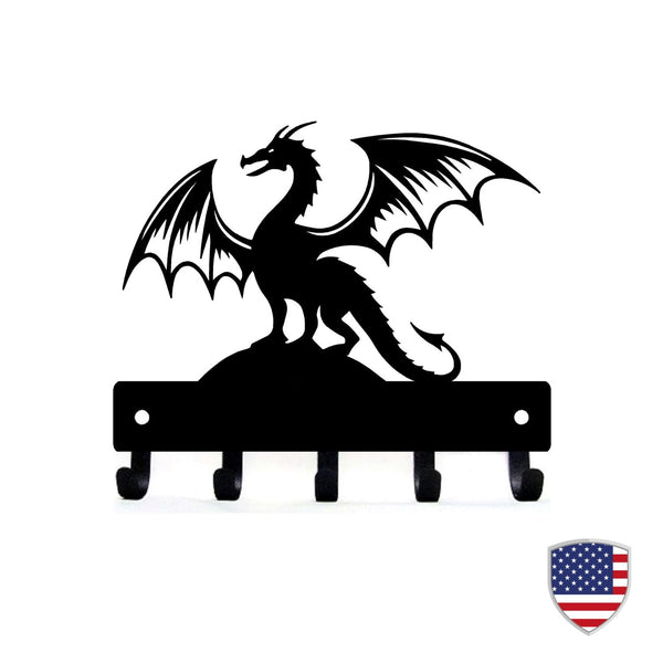 Fierce Dragon Key Rack – Fantasy Wall Hook The Metal Peddler