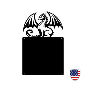 Graceful Dragon Memo Board – Fantasy Magnetic Organizer The Metal Peddler