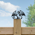 Graceful Dragon Fence Post Topper