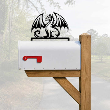Dragon Mailbox Topper - Personalized House Numbers - 0