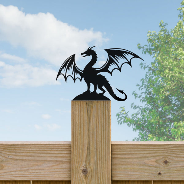 Fierce Dragon Fence Post Topper