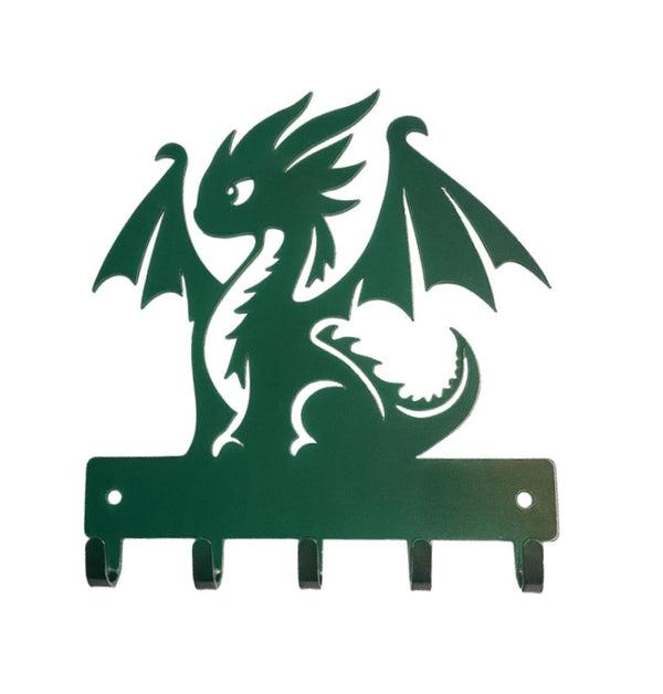 Whimsical Dragon Key Holder -  Fantasy Wall Hook