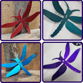 Dragonfly Decor – Vibrant Wall or Fence Art The Metal Peddler