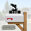 Leaping Fish Mailbox Topper - Personalized House Numbers