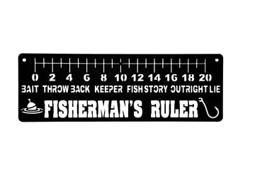 Fisherman’s Ruler Metal Wall Art – 2 Designs - 0