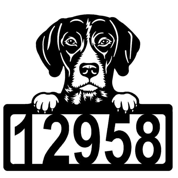 German Shorthaired Pointer Address Sign