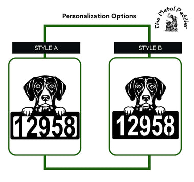 German Shorthaired Pointer Address Signs