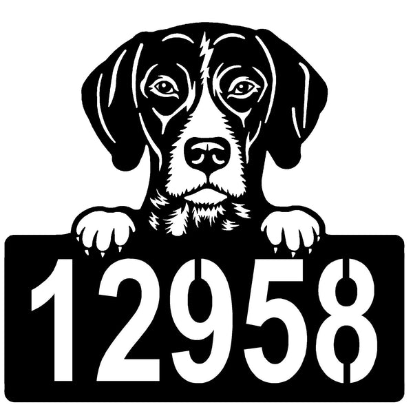 German Shorthaired Pointer Address Sign