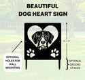 GSP Name Sign or Heart Memorial Wall or Yard Plaque The Metal Peddler