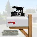 GSP Dog Mailbox Topper - Personalized House Numbers