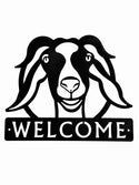 Happy Goat Welcome Sign with Name or House Number Option