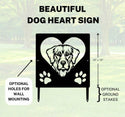 Golden Retriever #2 Name Sign or Heart Memorial Wall or Yard Plaque The Metal Peddler