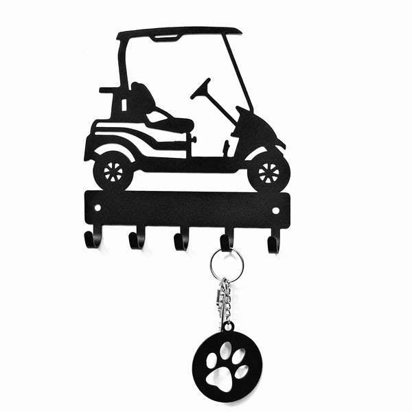 Golf Cart Key Holder with 5 Hooks