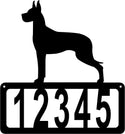 Great Dane Dog House Address Sign