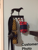 Greyhound Dog Key Rack/ Leash Hanger 5 Hook