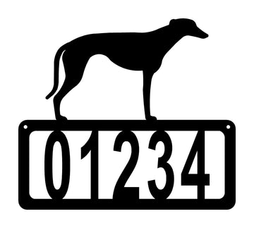 Greyhound Dog House Address Sign The Metal Peddler