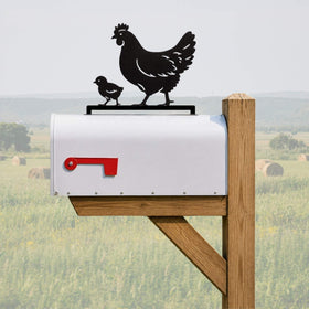 Hen & Chick Mailbox Topper - Personalized House Numbers - 0