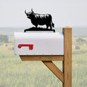 Highland Cow Mailbox Topper with Personalized House Numbers