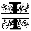 Letters A to Z Vine Monogram with Your Name