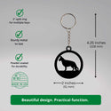 German Shepherd keychain along with the informative specification 