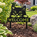 Kitten Sign Yard Stake - Welcome or Name Sign