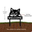 Kitten Sign Yard Stake - Welcome or Name Sign