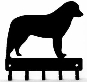 Kuvasz Key Rack/ Leash Hanger with 5 hooks