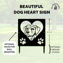 Labrador #2 Name Sign or Heart Memorial Wall or Yard Plaque