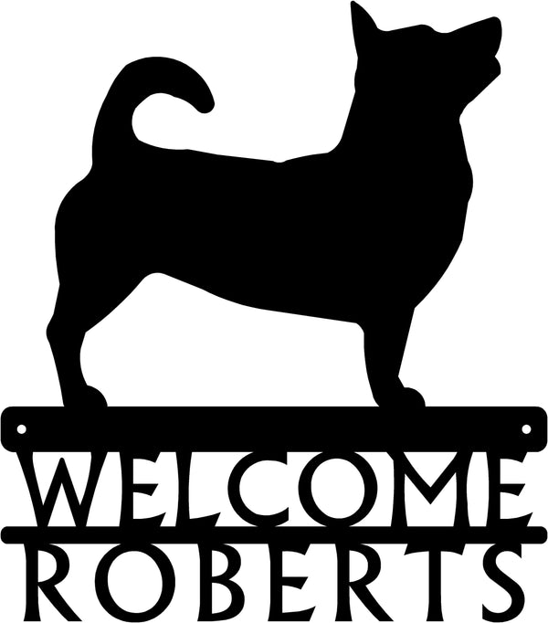 Lancashire Heeler Dog Welcome Sign or Custom Name