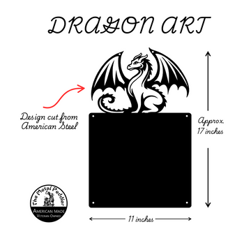 Graceful Dragon Memo Board – Fantasy Magnetic Organizer The Metal Peddler
