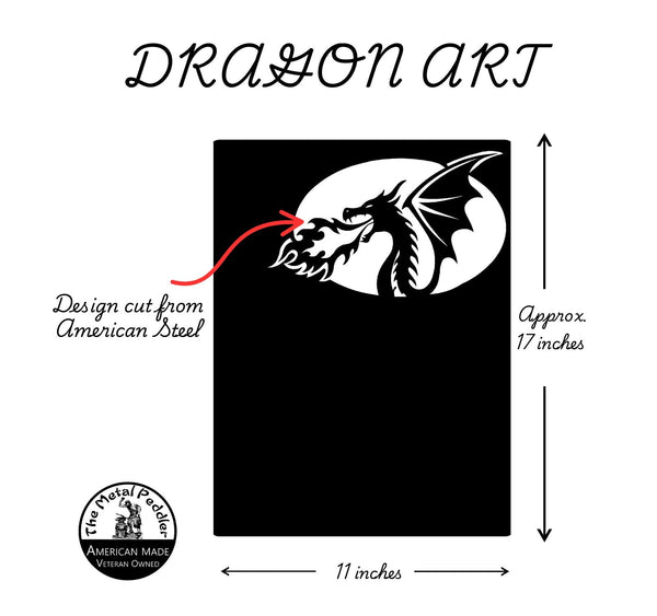 Dragon Head Memo Board – Fire-Breathing Fantasy Organizer The Metal Peddler