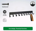Medal Rack / Award Display with 10 Hooks - The Metal Peddler Key Rack TheMetalPeddler.com
