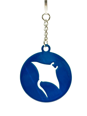 Seahorse Keychain – Coastal Blue Treasure The Metal Peddler