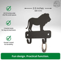 Lion Mini Key Rack with 2 hooks