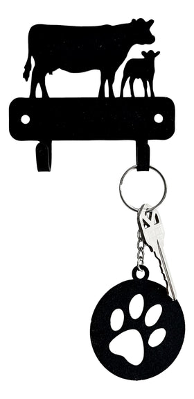 Horse Mini Key Rack with 2 hooks - The Metal Peddler Key Rack 2 hooks, cow, farm, FG, GMCfeed, Inv-NT, key rack, mini kr, mto, other