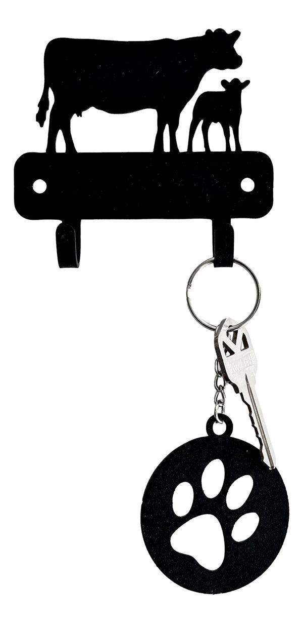 Horse Mini Key Rack with 2 hooks - The Metal Peddler Key Rack 2 hooks, cow, farm, FG, GMCfeed, Inv-NT, key rack, mini kr, mto, other