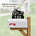 Motorcycle Trike Mailbox Topper - Personalized House Numbers