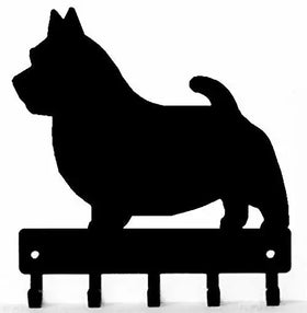Norwich terrier Key Rack/ Leash Hanger with 5 hooks