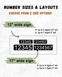 Personalized Mailbox House Numbers | Custom Mailbox Topper