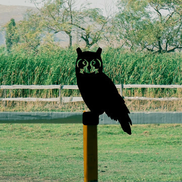 Owl Fence Post Topper - Metal Art
