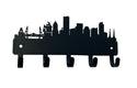 Portland OR City Skyline Key Holder with 5 hooks