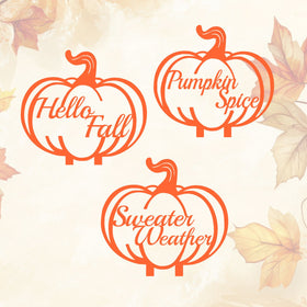 Fall Pumpkin Garden Stakes – 9 Designs - 0