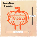 Fall Pumpkin Garden Stakes – 9 Designs