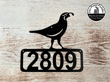 Quail Bird House Address Sign The Metal Peddler