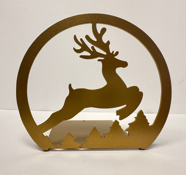 Reindeer Candle Stand in Gold