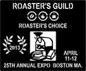 Custom roaster's guild choice award plaque 