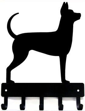 Russian Toy Smooth Coat Dog Key/Leash Rack - The Metal Peddler Key Rack breed, Breed R, Dog, key rack, leash hanger, leash rack, Russian Toy Smooth Coat