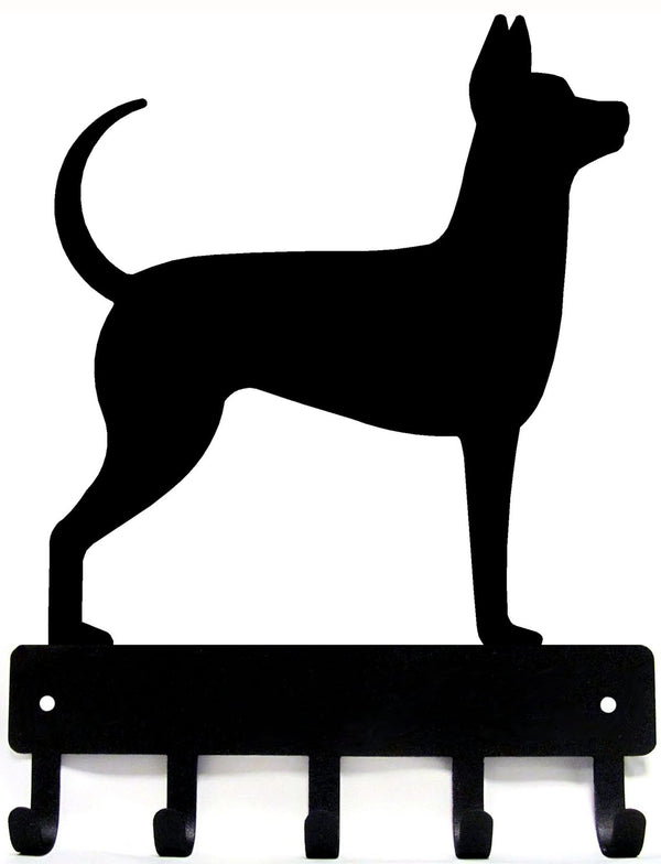 Russian Toy Smooth Coat Dog Key/Leash Rack - The Metal Peddler Key Rack breed, Breed R, dog, key rack, leash hanger, leash rack, Russian Toy Smooth Coat